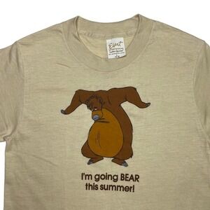 Vintage 70s 80s The Jungle Book x Baloo movie promo shirt